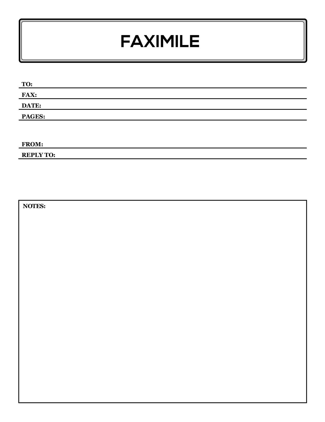 Fax cover sheet example 5